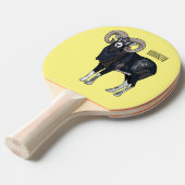 Raquette De Ping Pong Illustration de mouflon, mouton (Devant Angle)