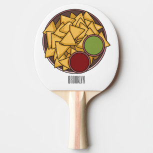 Raquette De Ping Pong Illustration de Nachos