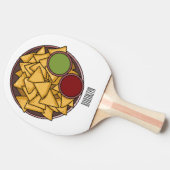 Raquette De Ping Pong Illustration de Nachos (Côté)