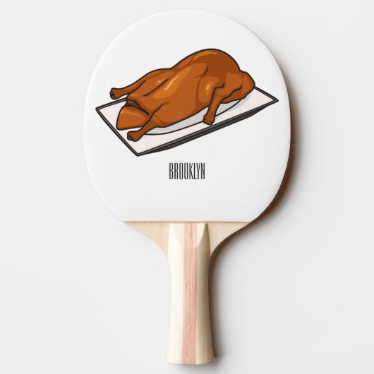 Raquette De Ping Pong Illustration de Peking duck (Dos)