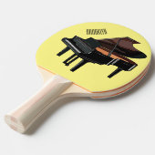 Raquette De Ping Pong Illustration de piano (Devant Angle)
