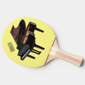 Raquette De Ping Pong Illustration de piano (Côté)