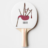 Raquette De Ping Pong Illustration de pipes (Dos)
