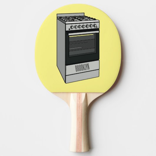 Raquette De Ping Pong Illustration de poêle électrique (Devant)