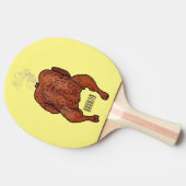 Raquette De Ping Pong Illustration de poulet rôti (Côté)