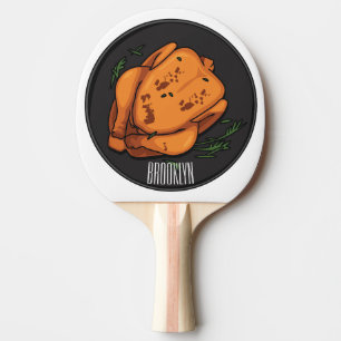 Raquette De Ping Pong Illustration de poulet rôti