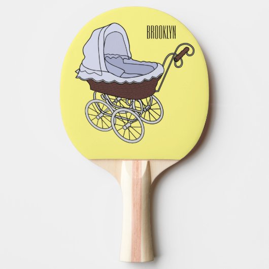 Raquette De Ping Pong Illustration de poussette (Devant)
