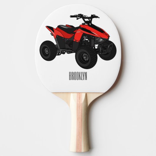 Raquette De Ping Pong Illustration de Quad bike atv (Devant)
