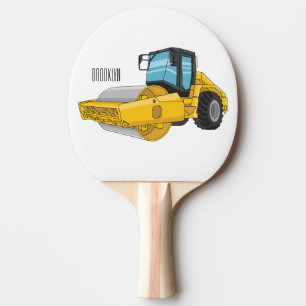 Raquette De Ping Pong Illustration de rouleau compresseur de dessin anim