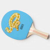 Raquette De Ping Pong illustration de serpent python birman de dessin an (Côté)