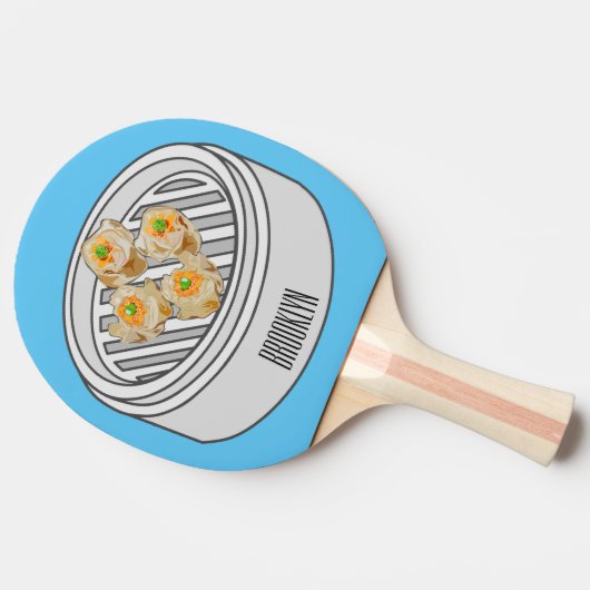 Raquette De Ping Pong Illustration de Shumai dim sum (Côté)