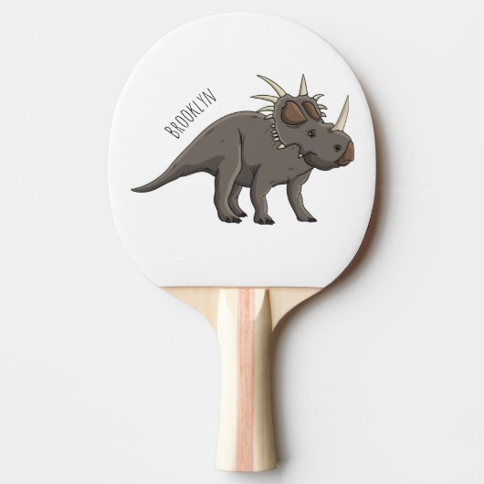 Raquette De Ping Pong Illustration de Styracosaurus (Devant)