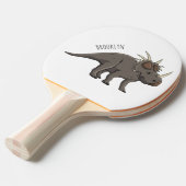 Raquette De Ping Pong Illustration de Styracosaurus (Devant Angle)