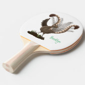 Raquette De Ping Pong Illustration de superbe et superbe lyrebird (Devant Angle)