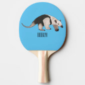 Raquette De Ping Pong Illustration de Tamandua (Dos)