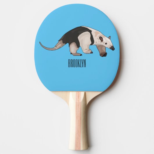 Raquette De Ping Pong Illustration de Tamandua (Devant)