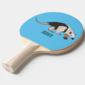 Raquette De Ping Pong Illustration de Tamandua (Devant Angle)
