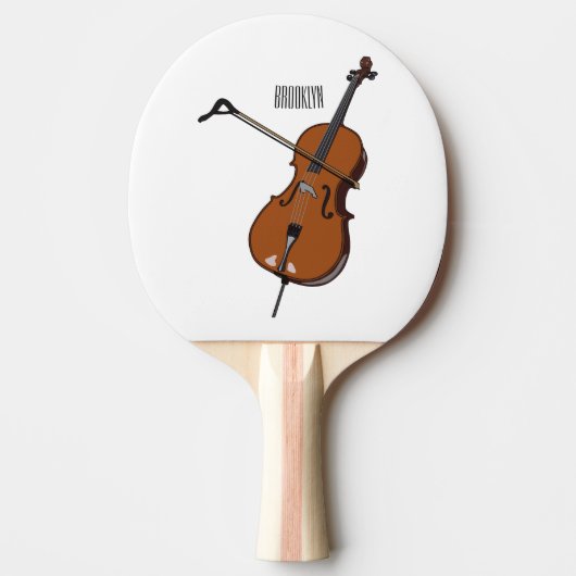 Raquette De Ping Pong Illustration de violoncelle (Devant)