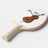 Raquette De Ping Pong Illustration de violoncelle (Devant Angle)