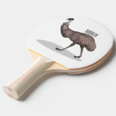 Raquette De Ping Pong Illustration d'Emu bird (Devant Angle)
