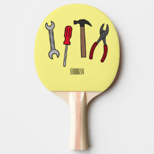 Raquette De Ping Pong Illustration des outils de menuiserie