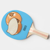 Raquette De Ping Pong Illustration d'oignon (Côté)