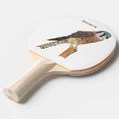 Raquette De Ping Pong Illustration d'oiseau américain Kestrel (Devant Angle)