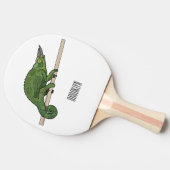 Raquette De Ping Pong Illustration du caméléon de Jackson (Côté)