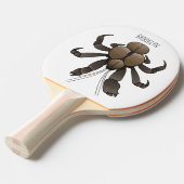 Raquette De Ping Pong Illustration du crabe de coco (Devant Angle)