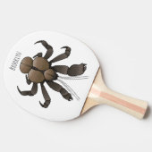 Raquette De Ping Pong Illustration du crabe de coco (Côté)