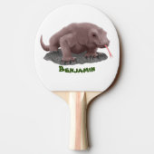 Raquette De Ping Pong Illustration du dragon de Komodo (Dos)