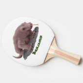 Raquette De Ping Pong Illustration du dragon de Komodo (Côté)