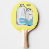 Raquette De Ping Pong Illustration du lait (Dos)