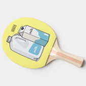 Raquette De Ping Pong Illustration du lait (Côté)