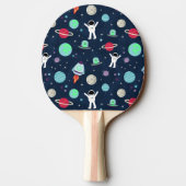 Raquette De Ping Pong Illustration du Motif spatial (Dos)