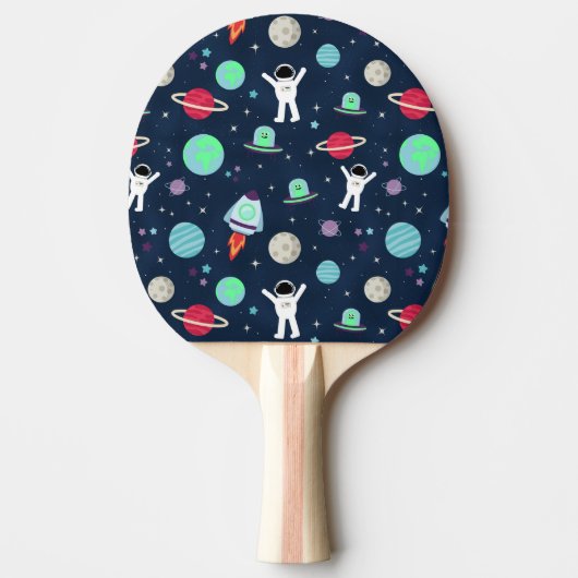 Raquette De Ping Pong Illustration du Motif spatial (Devant)