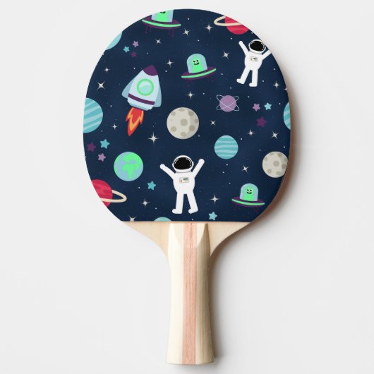 Raquette De Ping Pong Illustration du Motif spatial (Devant)