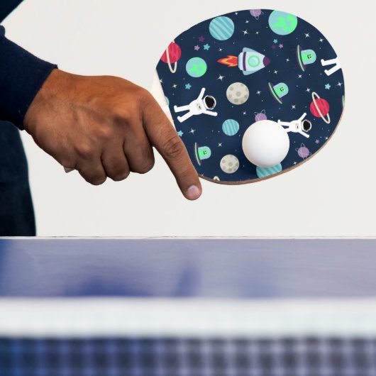 Raquette De Ping Pong Illustration du Motif spatial (Insitu)
