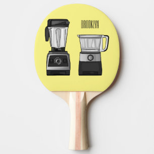 Raquette De Ping Pong Illustration du processeur et du mixeur alimentair