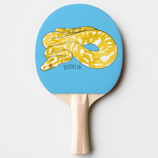 Raquette De Ping Pong Illustration du serpent python birman (Dos)