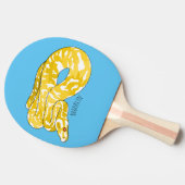 Raquette De Ping Pong Illustration du serpent python birman (Côté)