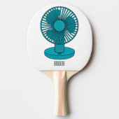 Raquette De Ping Pong Illustration du ventilateur (Devant)