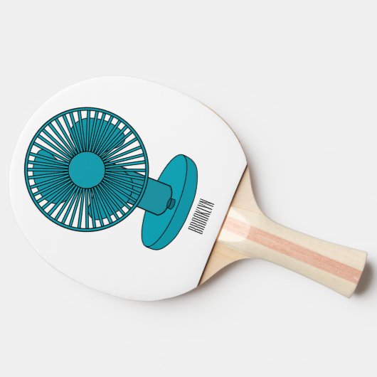 Raquette De Ping Pong Illustration du ventilateur (Côté)