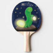 Raquette De Ping Pong Illustration du ver vert mou (Dos)