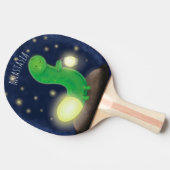 Raquette De Ping Pong Illustration du ver vert mou (Côté)