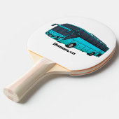 Raquette De Ping Pong Illustration d'un autobus à passagers moderne (Devant Angle)