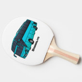 Raquette De Ping Pong Illustration d'un autobus à passagers moderne (Côté)
