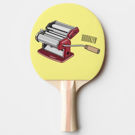 Raquette De Ping Pong Illustration d'un fabricant de pâtes alimentaires (Devant)