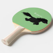 Raquette De Ping Pong Illustration d'un poney de Shetland mignon (Devant Angle)
