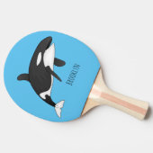 Raquette De Ping Pong Illustration d'une baleine tueuse (Côté)